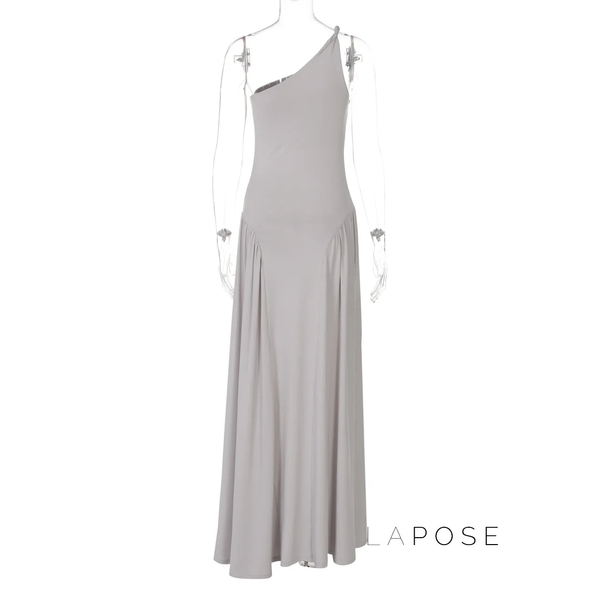Kamoni One-Shoulder Ruched Maxi Dress
