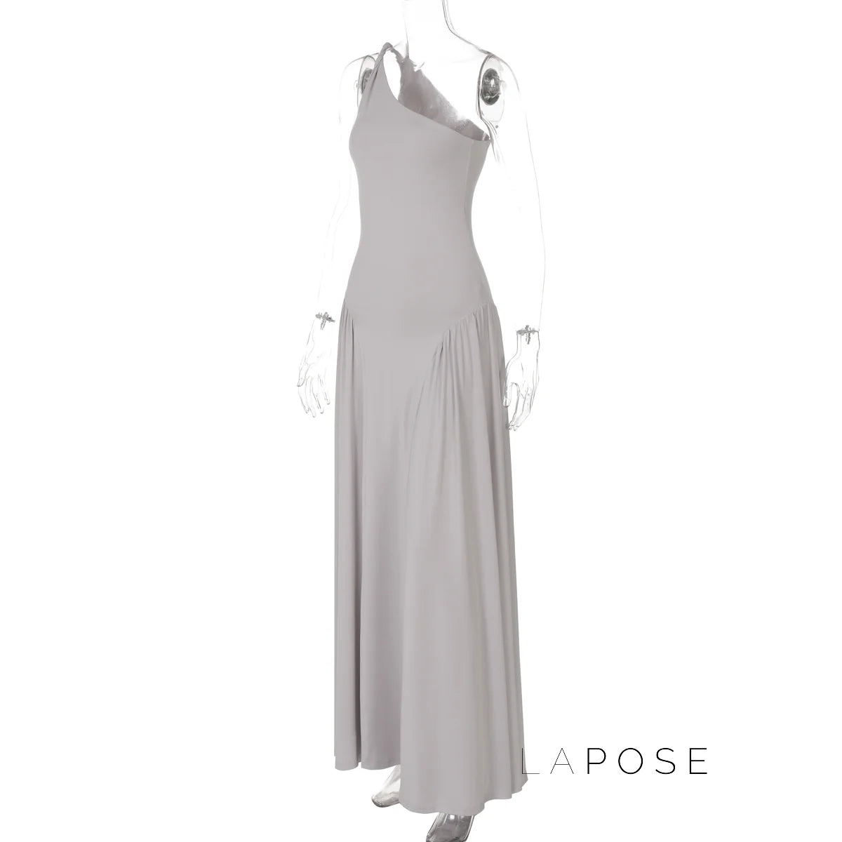 Kamoni One-Shoulder Ruched Maxi Dress