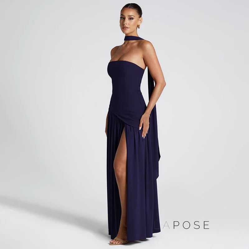Kamree Strapless Backless Maxi Dress