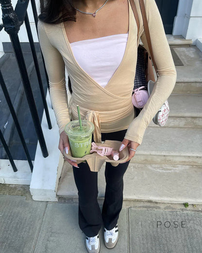 Kamya V-Neck Wrap Top