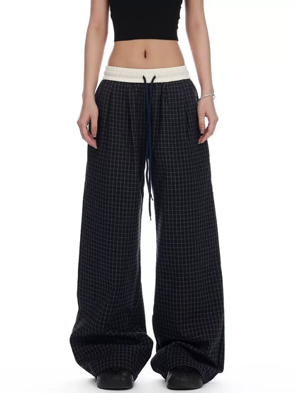 Karah Plaid Wide Leg Pants