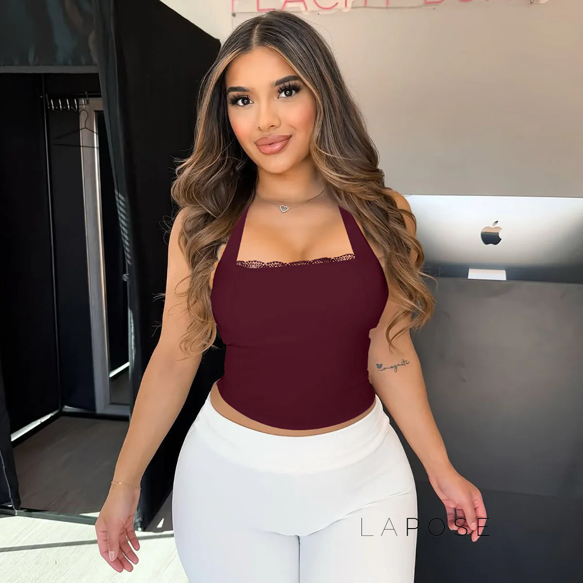 Karolina Lace-Up Halter Top