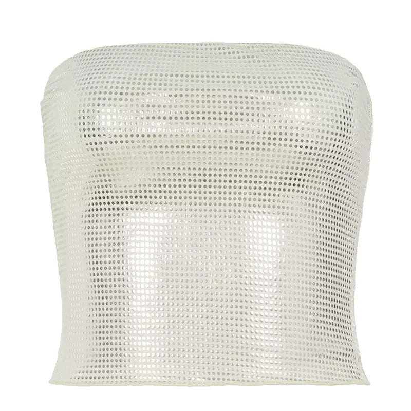 Katharine Shimmering Rhinestone Tube Top