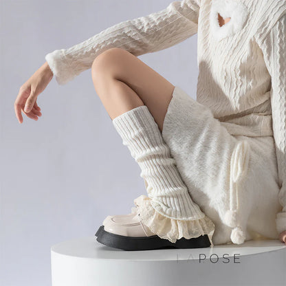 Kathleen Lace Knit Leg Warmer