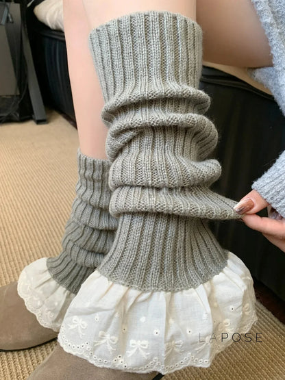 Kathleen Lace Knit Leg Warmer