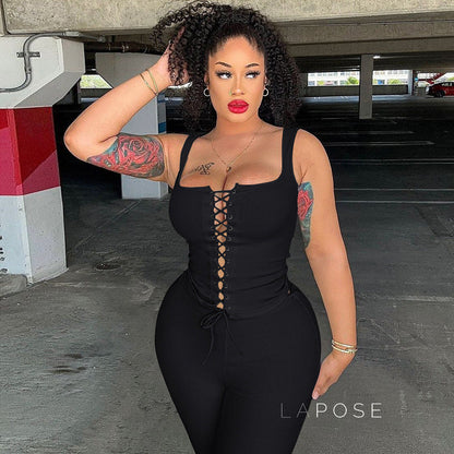 Kaylin Ribbed Shorts Set