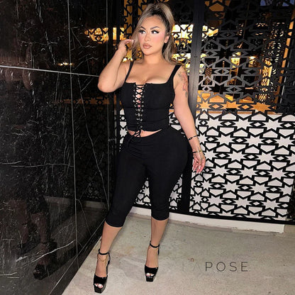 Kaylin Ribbed Shorts Set