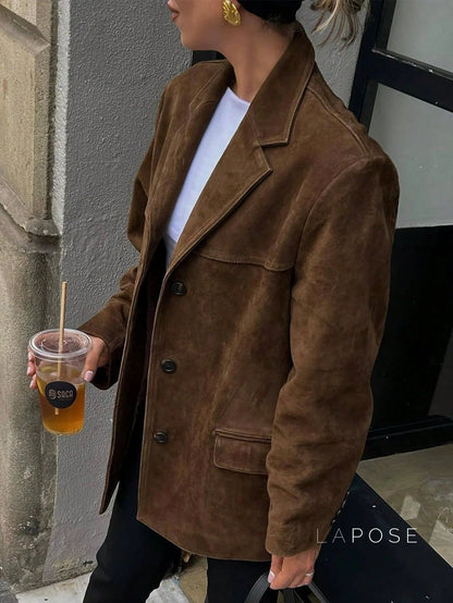Kendyll Relaxed Suede Blazer