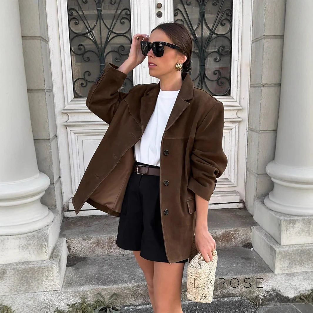 Kendyll Relaxed Suede Blazer