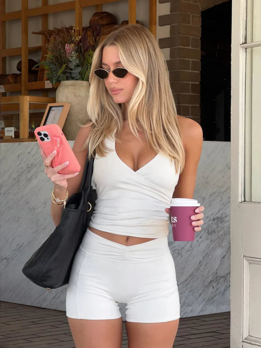 Kenzley Halter Bodycon Short Set