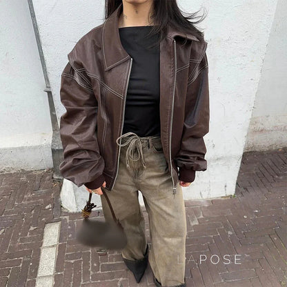 Keyli Vintage Biker Jacket