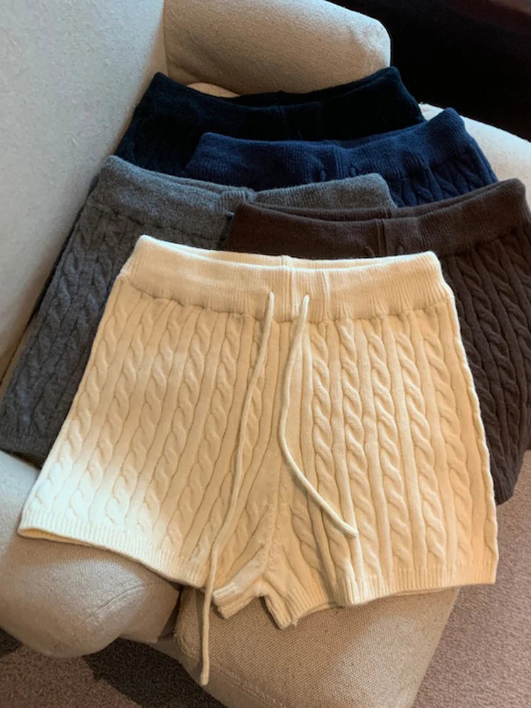 Khyla Cozy Wide-Leg Shorts