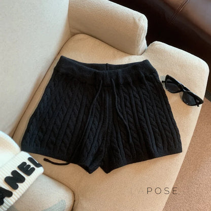 Khyla Cozy Wide-Leg Shorts
