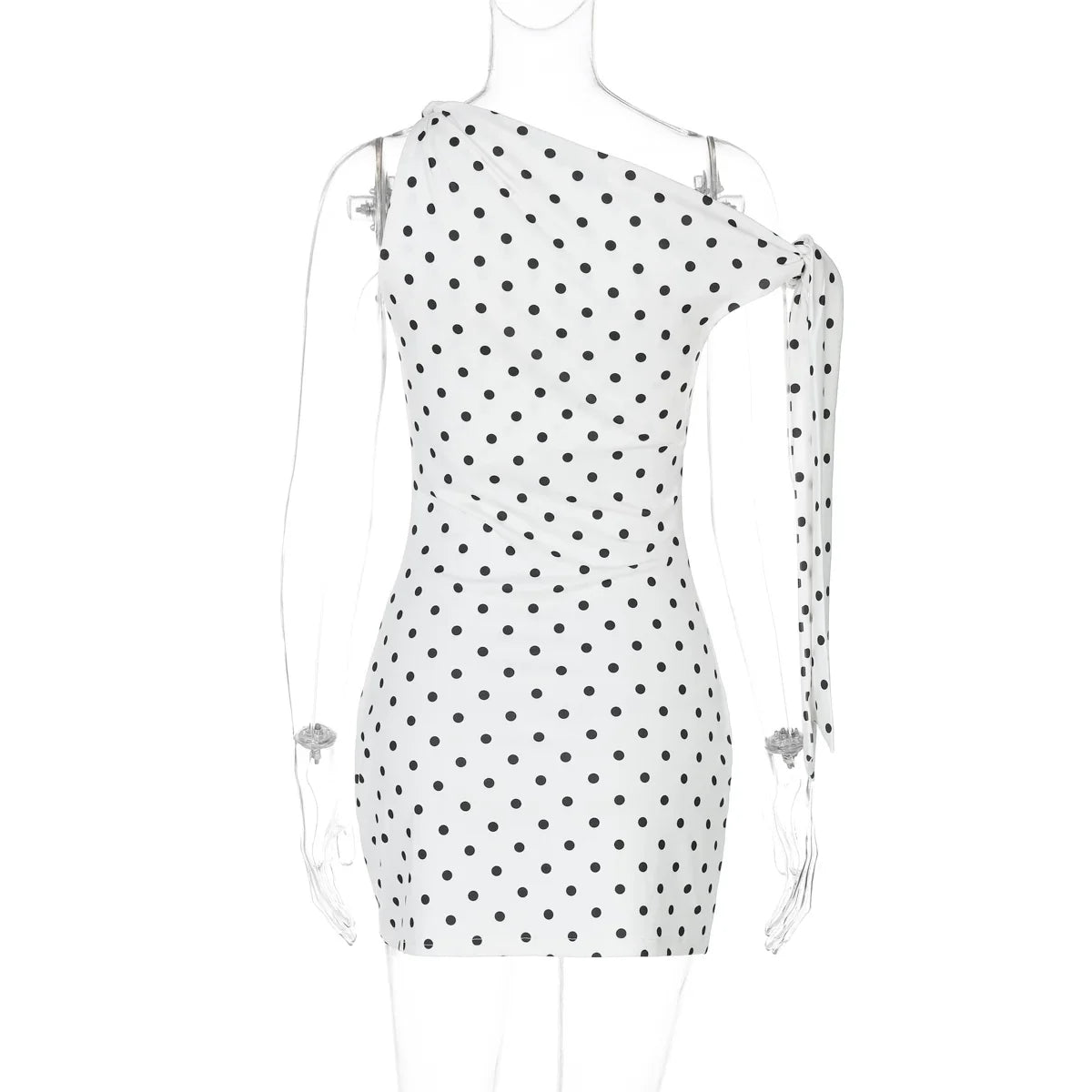 Kinslee Asymmetric Polka Dot Mini