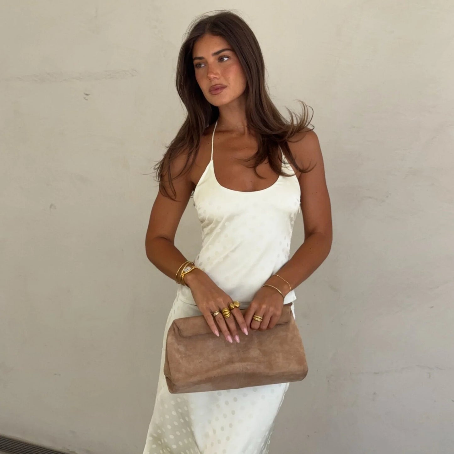 Knitted Two-Piece Skirt Set
