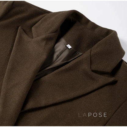 Korbyn Double-Breasted Woolen Coat