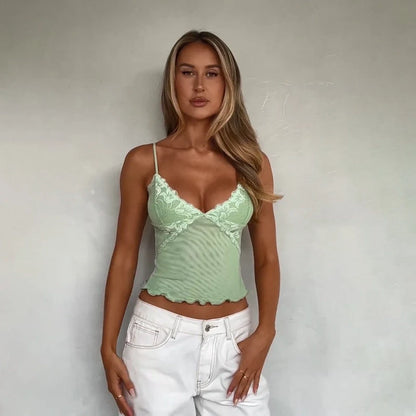 Lace V-Neck Camisole Top