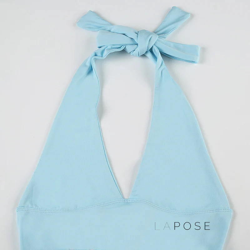 Larae Backless Halter Top