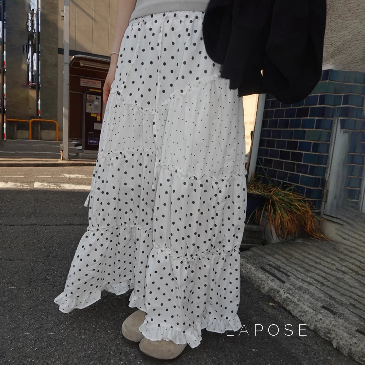 Leeanna Layered Polka Dot Skirt