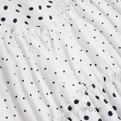 Leeanna Layered Polka Dot Skirt
