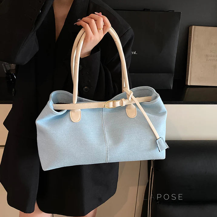 Leiana Colorblock Denim Tote