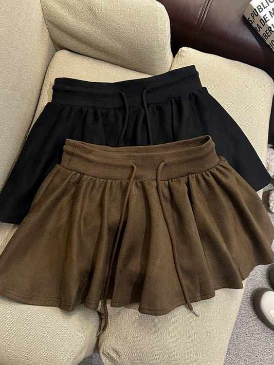 Liah Textured A-Line Mini Skirt