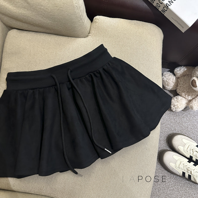 Liah Textured A-Line Mini Skirt