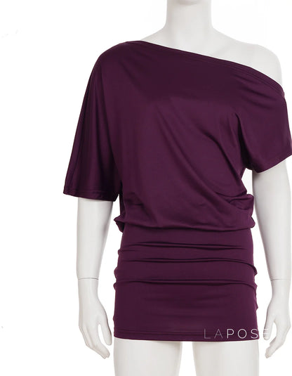Lianne Ruched One-Shoulder Mini Dress