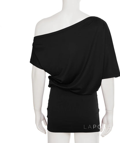 Lianne Ruched One-Shoulder Mini Dress