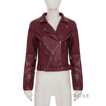 Lilyann Faux Leather Moto Jacket
