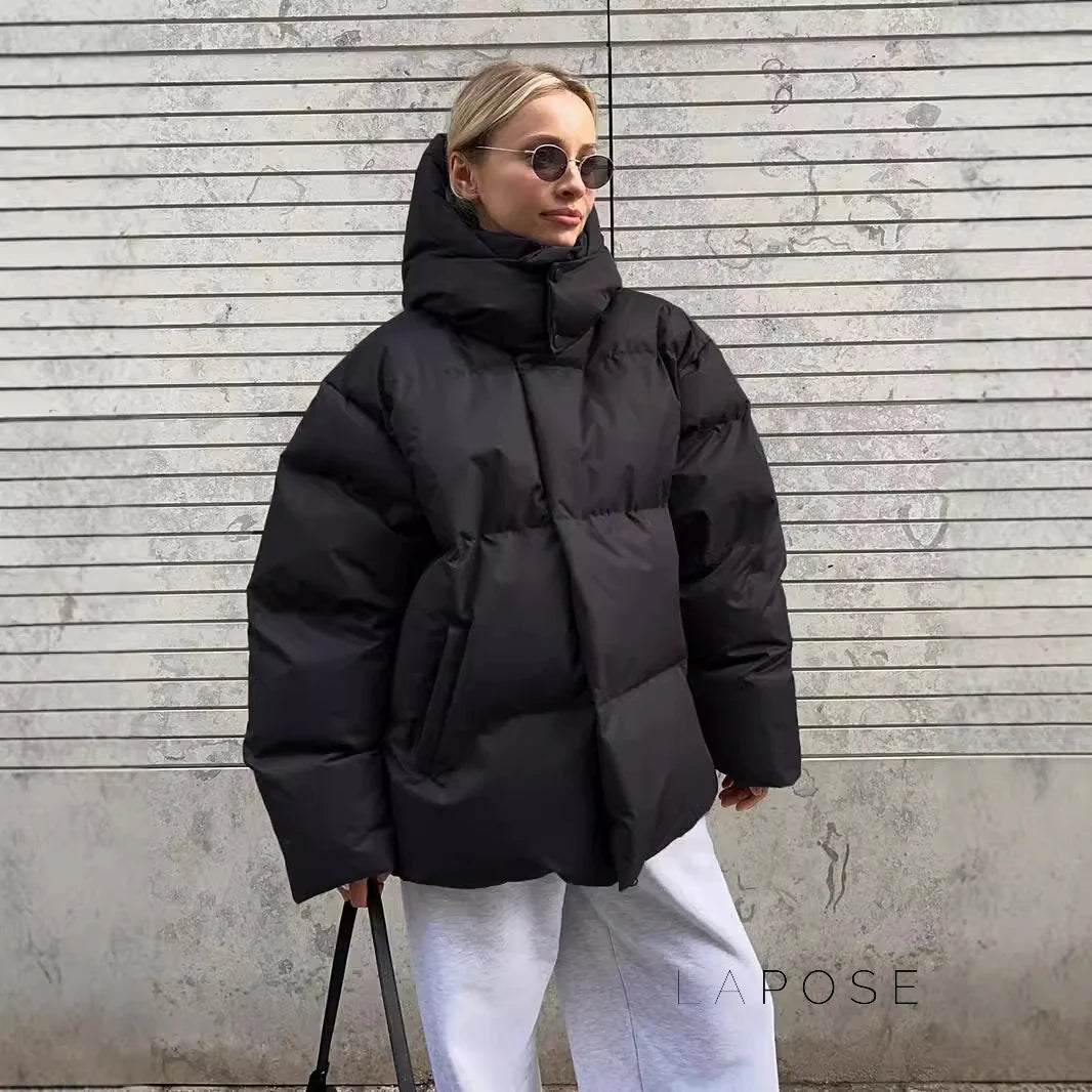 Lilyth Oversized Hooded Quilted Coat
