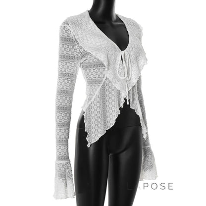 Lisbeth Lace Cardigan Top