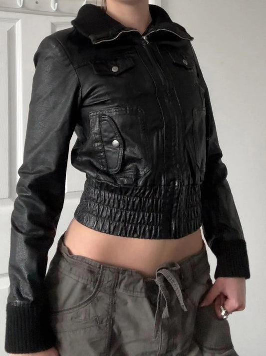 Liv Patchwork Moto Jacket