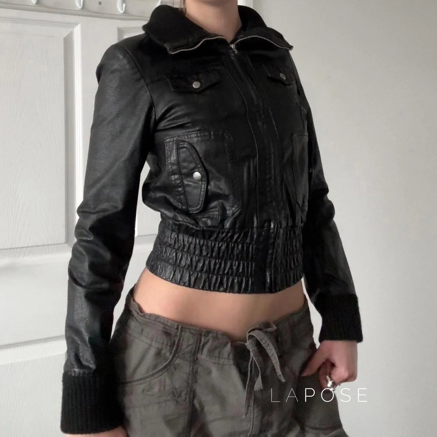 Liv Patchwork Moto Jacket