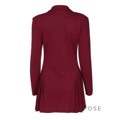 Louella Collared Ruffle Mini Dress