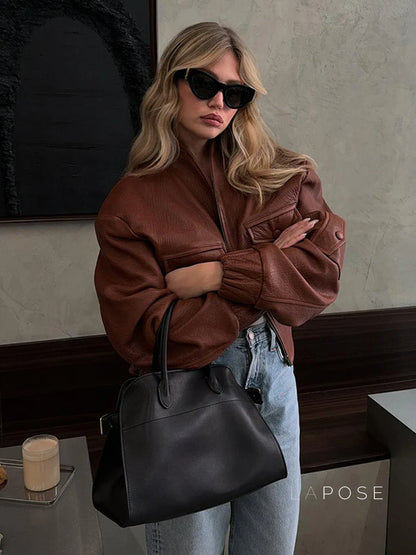 Lua Faux Leather Jacket
