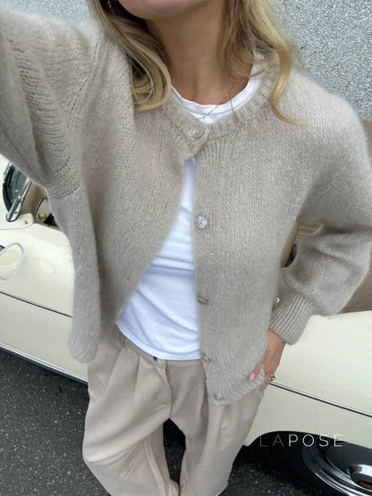 Lyrik Macaron Knit Cardigan