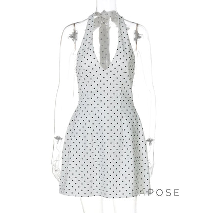 Maahi Printed Halter Dress