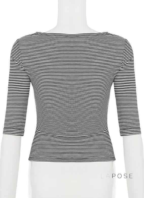 Macie Contrast Stripe Knit Top