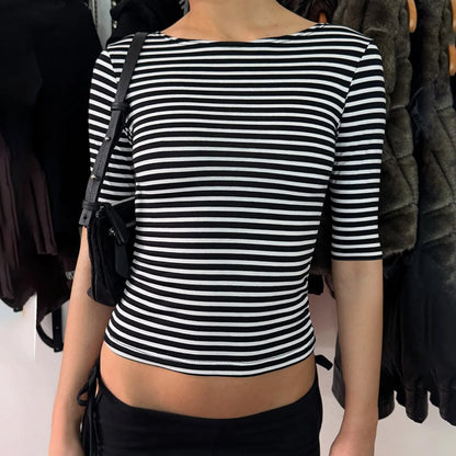 Macie Contrast Stripe Knit Top