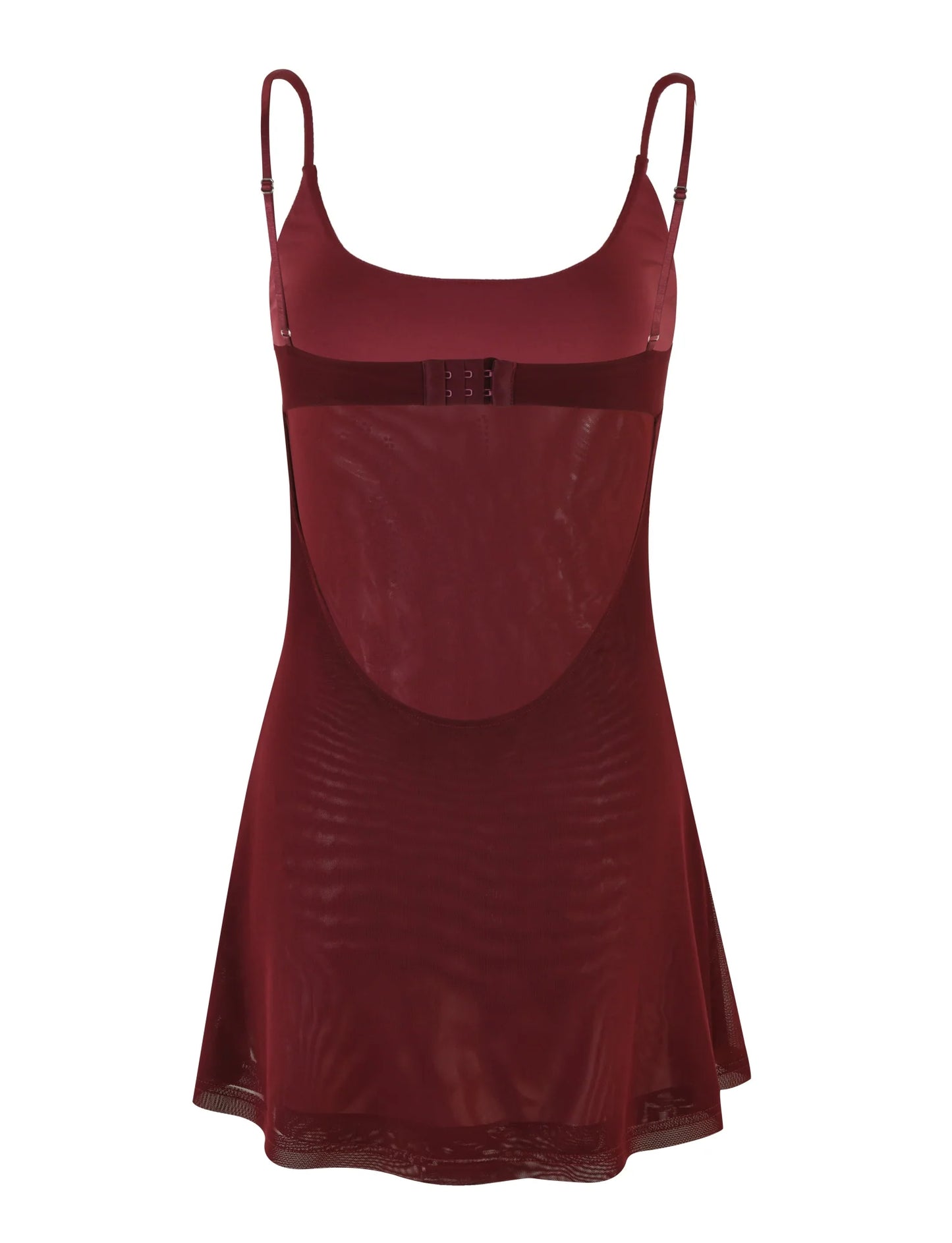 Maddisyn Diamante Mini Dress - Wine