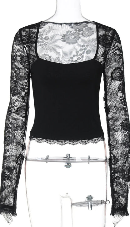 Madelyne Lace Long Sleeve Top