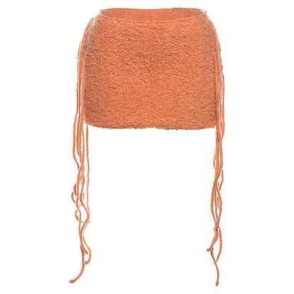 Mae Tassel Knit Mini Skirt