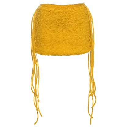 Mae Tassel Knit Mini Skirt