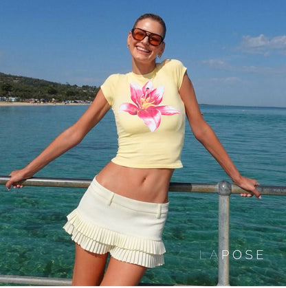 Mailen Floral Crop Top