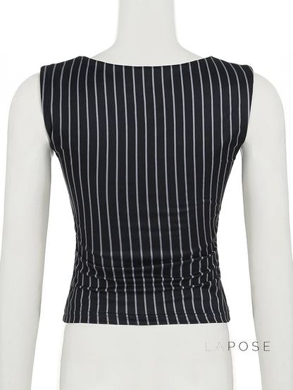 Maybelline Striped Lace-Up Camisole