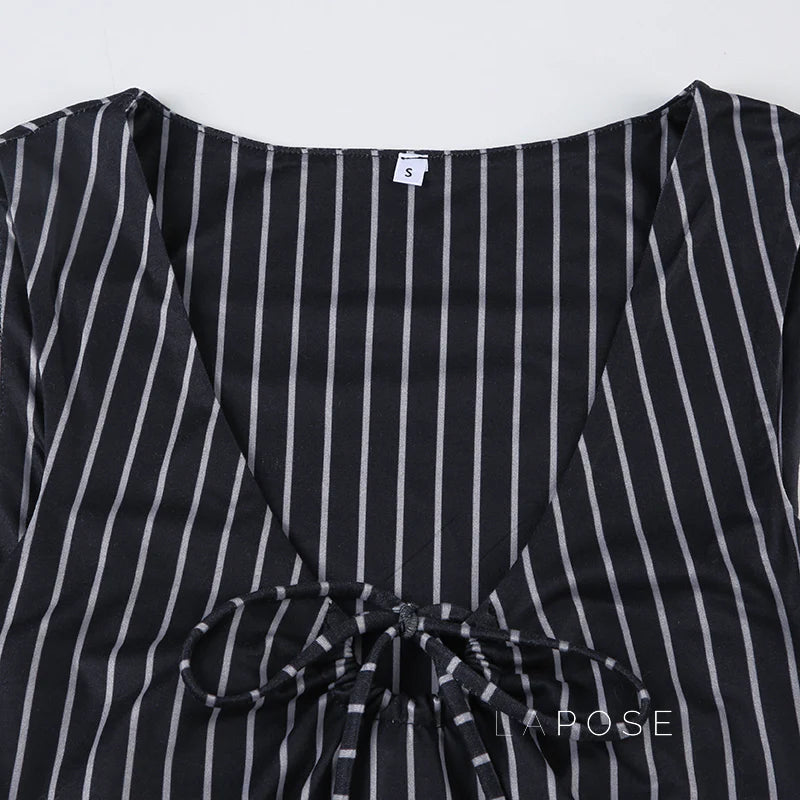 Maybelline Striped Lace-Up Camisole