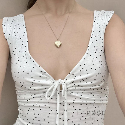 Maybelline Striped Lace-Up Camisole