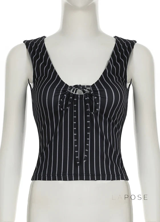 Maybelline Striped Lace-Up Camisole