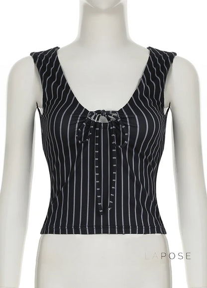 Maybelline Striped Lace-Up Camisole